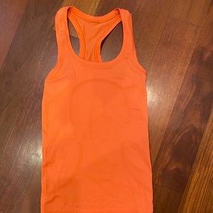 Lululemon Swiftly Tech Racerbank Tank Top Warm Coral  Size 0